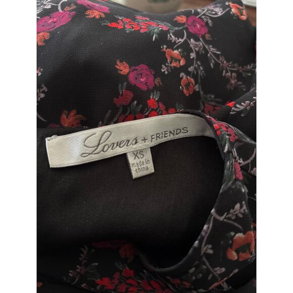 Lovers + Friends Dark Romantic Mini Dress Size XS Whimsigoth Fairy Grunge - Picture 9 of 11